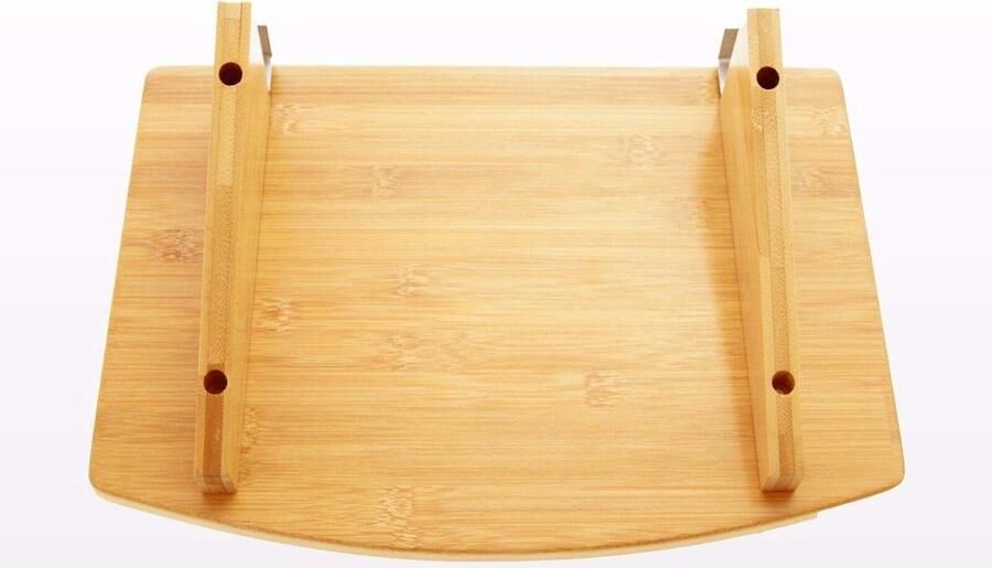 Nachtkastje clip-on hangplank van natuurlijk bamboe (klemmen 21 mm) met bevestigingsclipsIk heb het merknaam Woodquail verwijderd uit de titel aangezien het aan het begin stond. Ik heb ook de populaire zoekwoorden - Foto 2