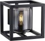 Freelight Moderne glazen wandlamp Dentro smoke zwart transparant glas metaal Ø 15 cm 25 x 25 cm woonkamer lamp slaapkamer lamp hal en overloop lamp modern design snoer met handschakelaar - Thumbnail 1