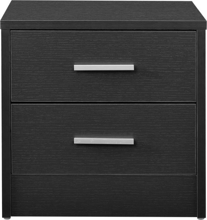 Unbranded Nachtkastje Katarina Ladekast Met 3 Laden 38x34x37 cm Grijs Spaanplaat - Foto 2