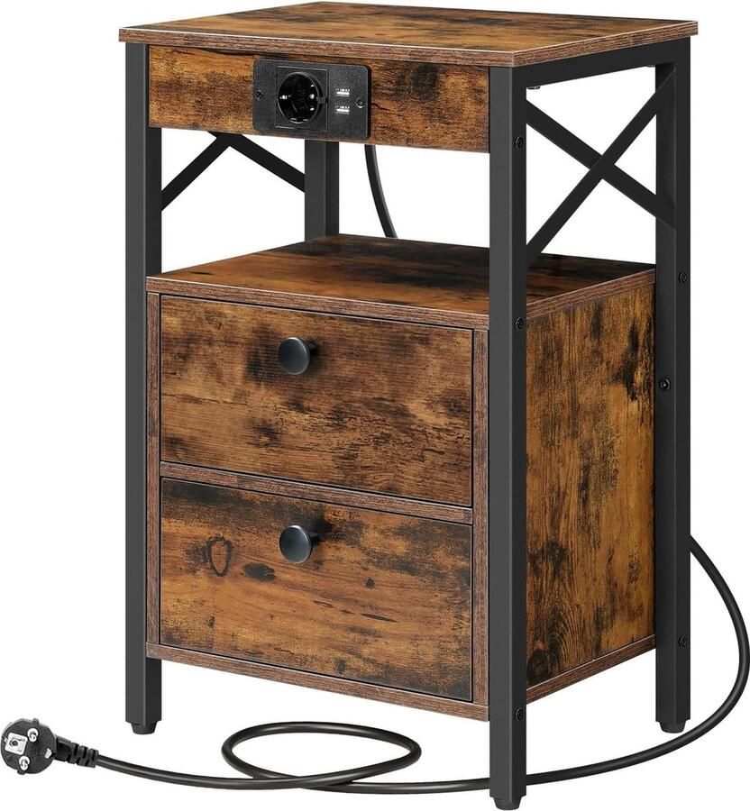 Nachtkastje met lade en plank EBF138CBZ01 Nachtkastje