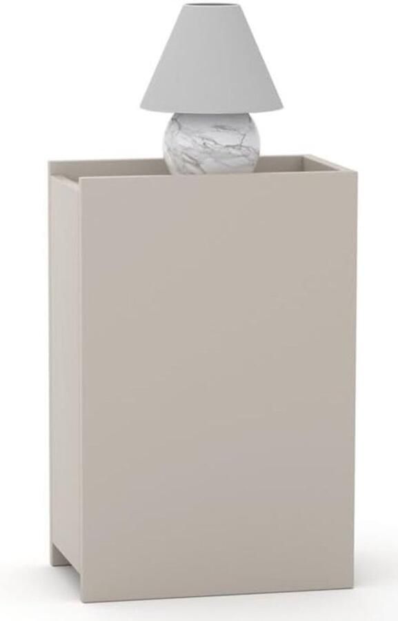 Nachtkastje met planken Nachtkastje Salontafel Sofa Tafel 5 kleuren (Beige)