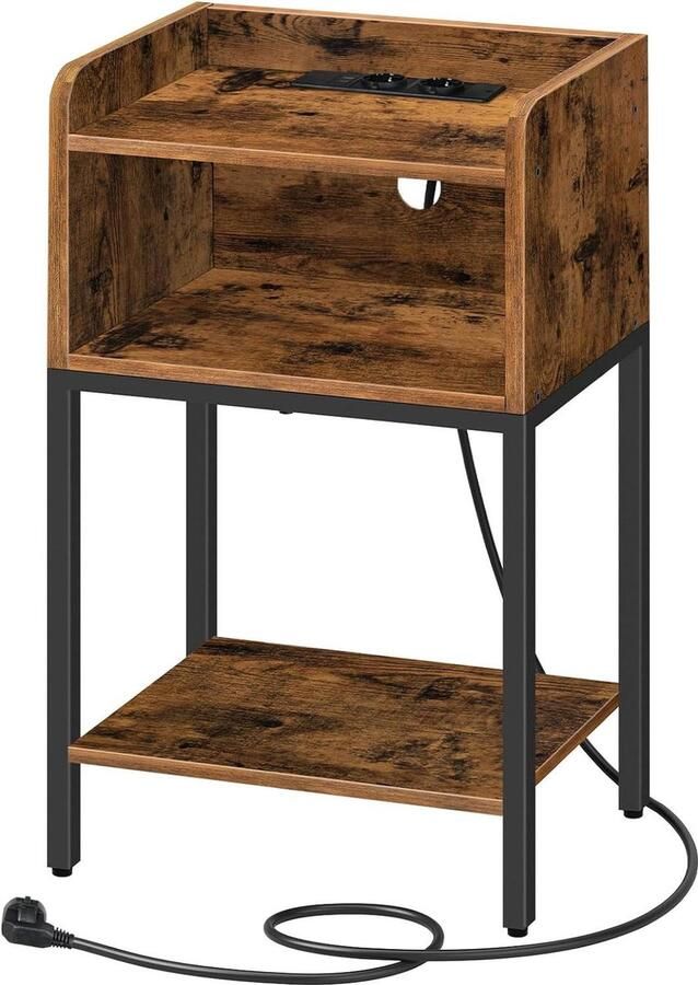 Nachtkastje modern en multifunctioneel 1 stuk wit hout