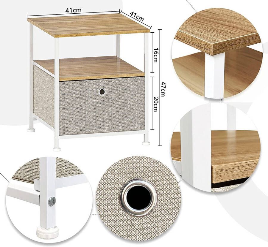 Nachtkastje – Nachttafel – Bijzettafel – Modern – Premium Kwaliteit – Slaapkamer Accessoires