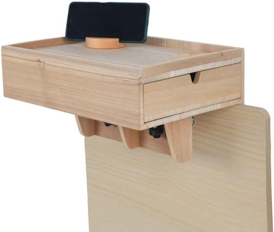 Nachtkastje om op te hangen ruimtebesparend 1 stuk grenenhout 36 5 x 26 5 x 10 cm