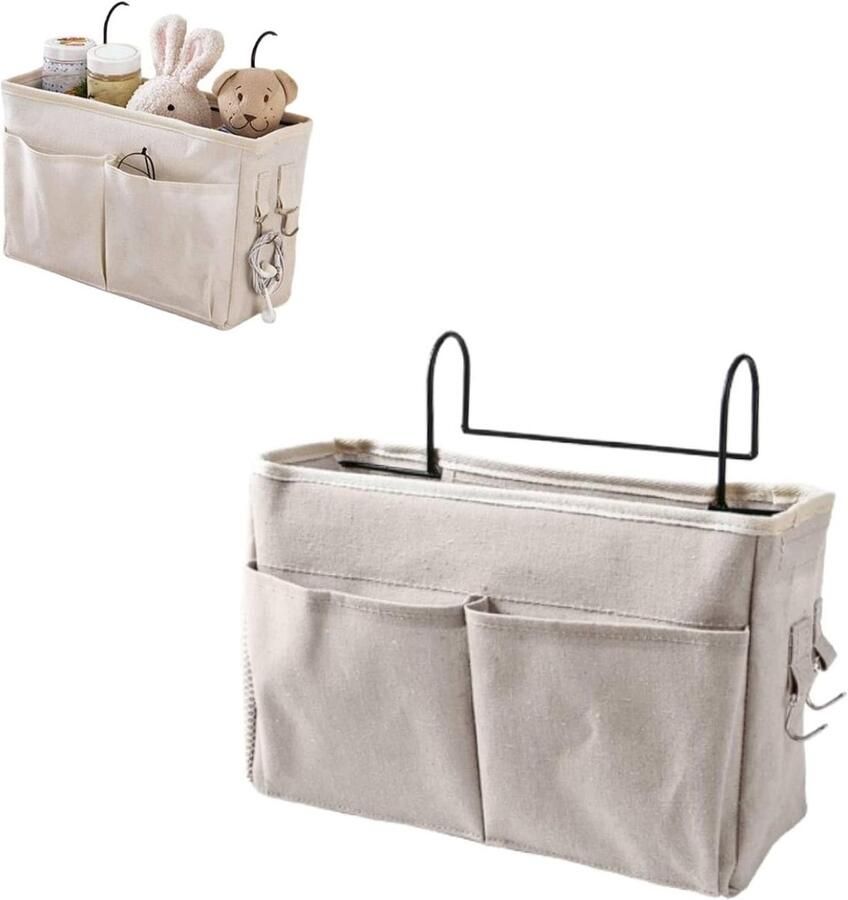 Nachtkastje Opknoping Opbergorganizer Bed Organizer Opknoping Pocket Side van Bed Opbergzakje Slaapzaal Bed Opslag voor Boeken Mobiele Telefoons