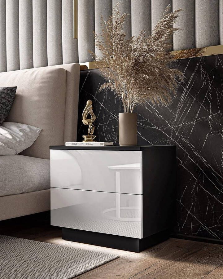 Nachtkastje Slaapkamer Meubilair Universal bedside table bank-tafel side table 37D x 55W x 50H centimetres