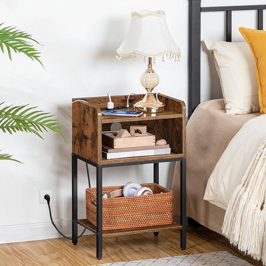 Nachtkastje table de canapé table de chevet pour salon chambre à coucher ‎28 x 38 x 61 cm;
