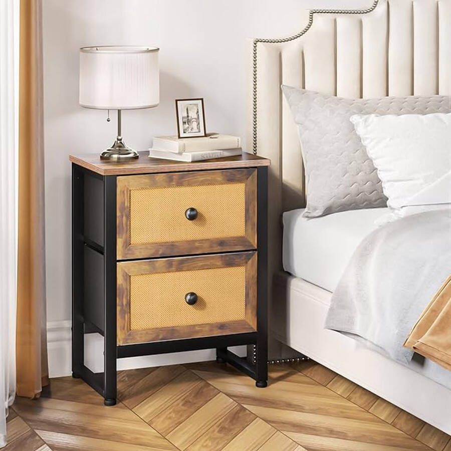 Nachtkastje table de canapé table de chevet pour salon chambre à coucher 29.8 x 47 x 60.5 cm - Foto 2