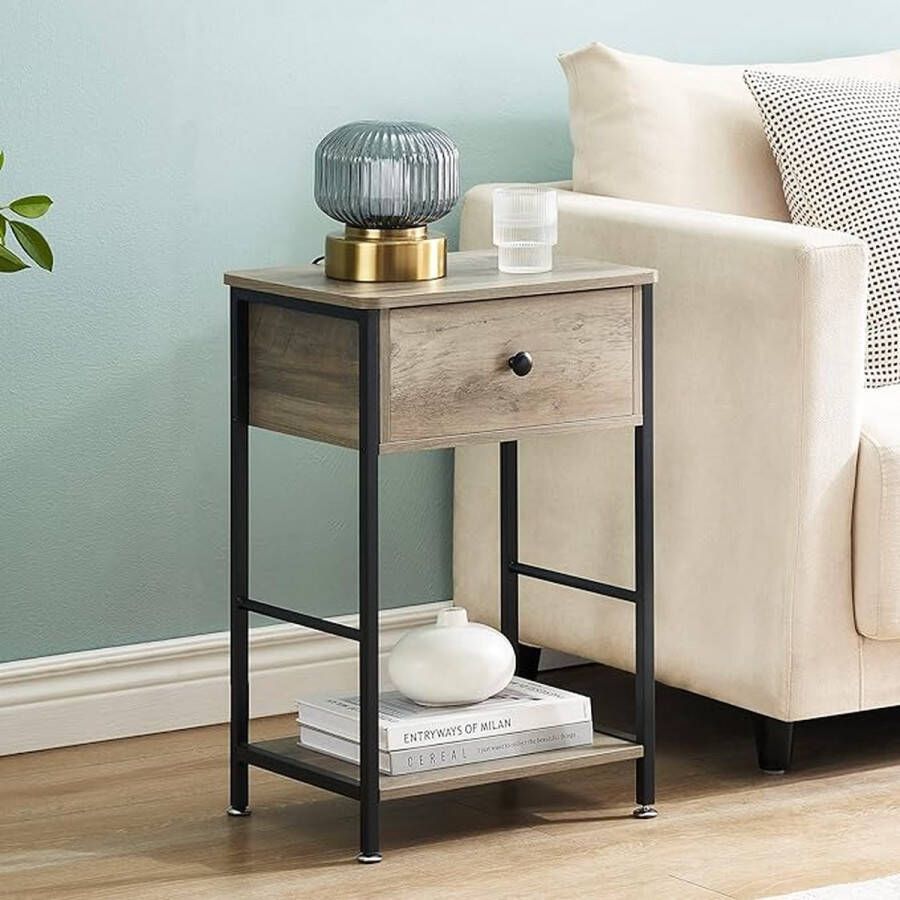 Nachtkastje table de canapé table de chevet pour salon chambre à coucher 40 x 30 x 60 cm