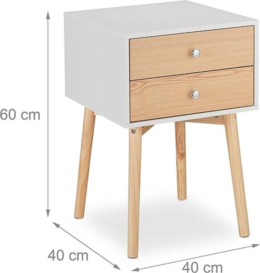 Nachtkastje table de canapé table de chevet pour salon chambre à coucher ‎40 x 40 x 60 cm