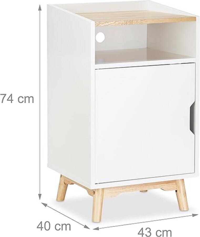 Nachtkastje table de canapé table de chevet pour salon chambre à coucher 40 x 43 x 74 cm