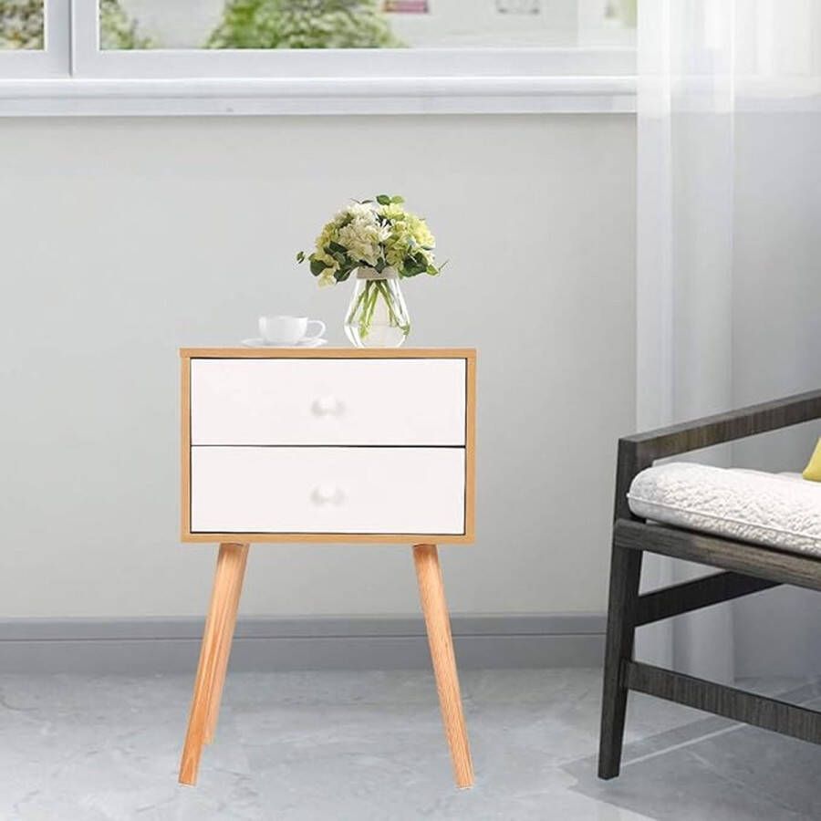 Nachtkastje table de canapé table de chevet pour salon chambre à coucher ‎60 x 30 x 40 cm; Set of 2