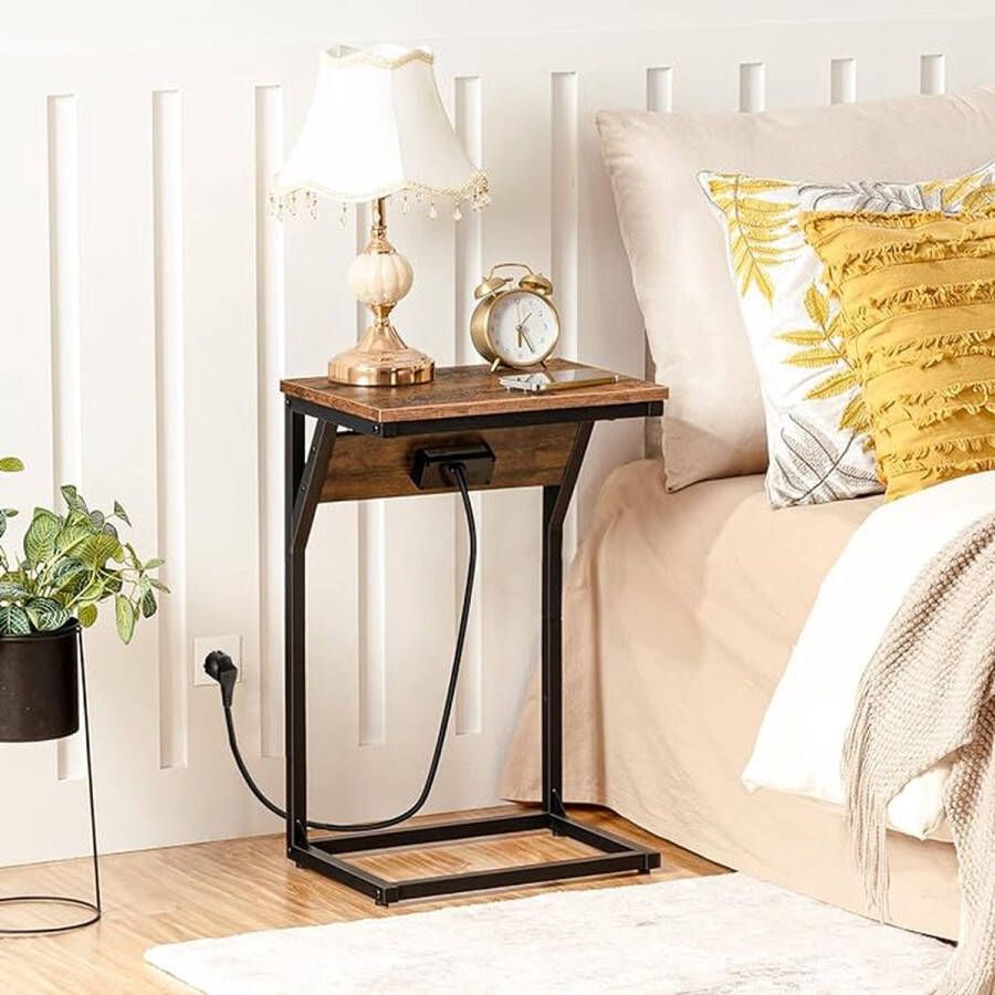 Nachtkastje table de canapé table de chevet pour salon chambre à coucher Set of 2 ‎28 x 38 x 60.5 cm