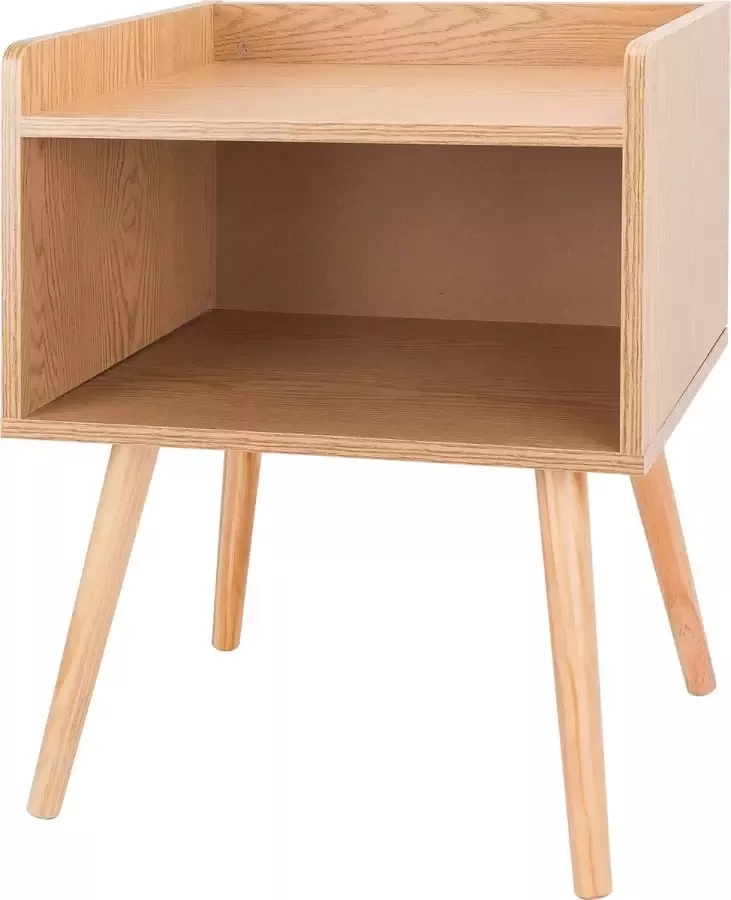 Nachtkastje Vintage Rustiek Salontafel Bijzettafel Industrieel Houten Nachtkastje Oak