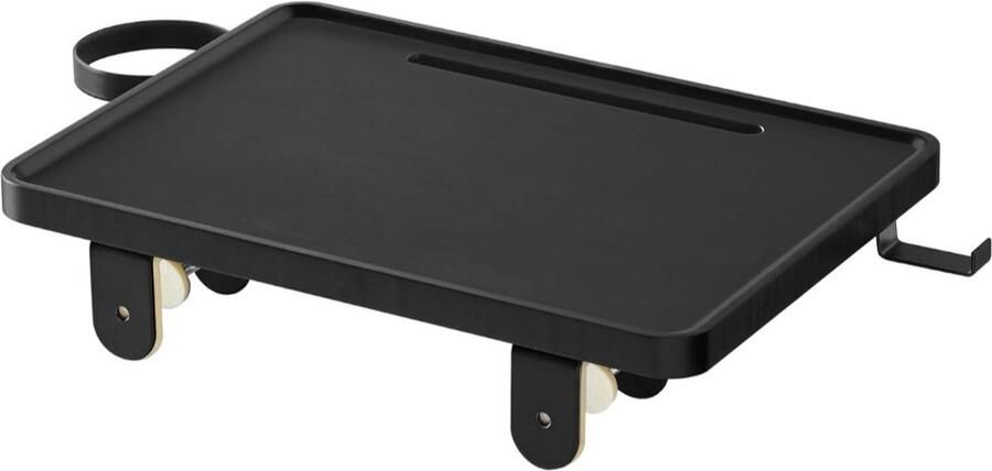 Nachtkastje voor stapelbed Hoogslaper Bovenste stapelbed Hangend nachtkastje met gleuf voor mobiele telefoon Draaibare bekerhouder Haak Verstelbare klemmen