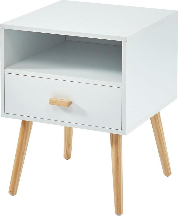 Nachttafel bijzettafel coffee table for bedroom living room nachtkastje 40 x 39.5 x 50 cm