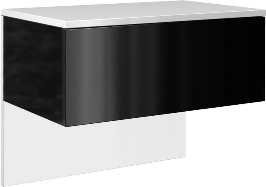 Nachtkastje zwart wit -Nachtkastje Hangend