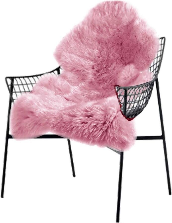 Rootz Living Rootz namaakbont zacht tapijt pluizig vloerkleed pluche vloerkleed temperatuurbalancering 90-100 cm x 60 cm lichtgrijs wit