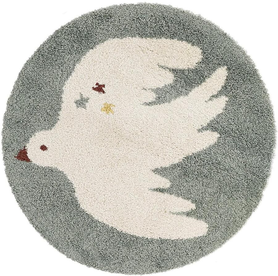 Narriott- Bohemian bird vloerkleed groen