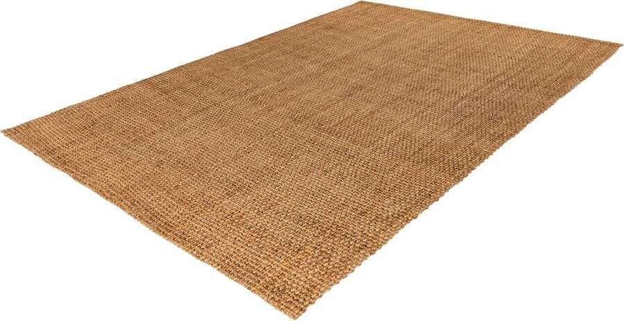 Lalee Nature- Jute vloerkleed- 100% natuurlijk recycled laag geweven- laagpolig- sisal look- naturel- rechthoekig 120x170 cm beige eiken