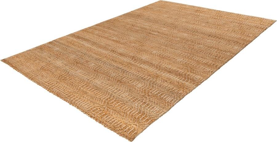 Lalee Nature- Jute vloerkleed- 100% natuurlijk Recycled laag geweven- laagpolig- sisal look- naturel- rechthoekig 120x170 cm beige eiken