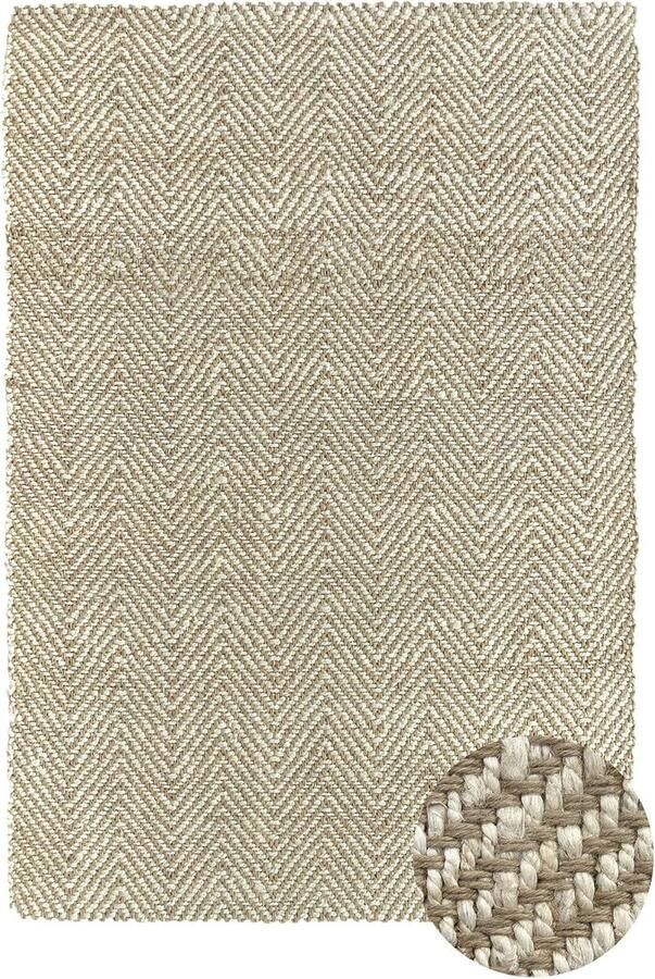 Natuurlijk Jute Tapijt 230x160cm Handgeweven en Duurzaam Ideaal voor Woonkamer Slaapkamer en Hal