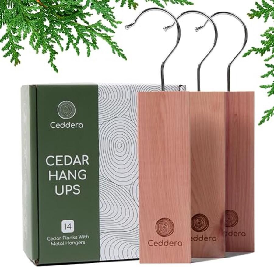 Natuurlijke Cederblokken voor Kledingopslag Milieuvriendelijke Oplossingen voor Kasten 14 Stuks