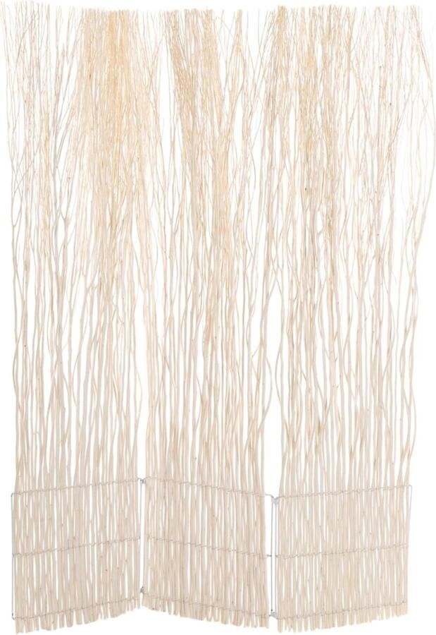 Natuurlijke ruimteverdeler van wilgentakken 165x120cm Kamerscherm en scheidingswand