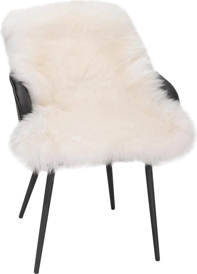 Néos Schapenvacht Vloerkleed Deken voor Bed Bank Vloer 100% Wol Wit 100-110x60 cm - Foto 2