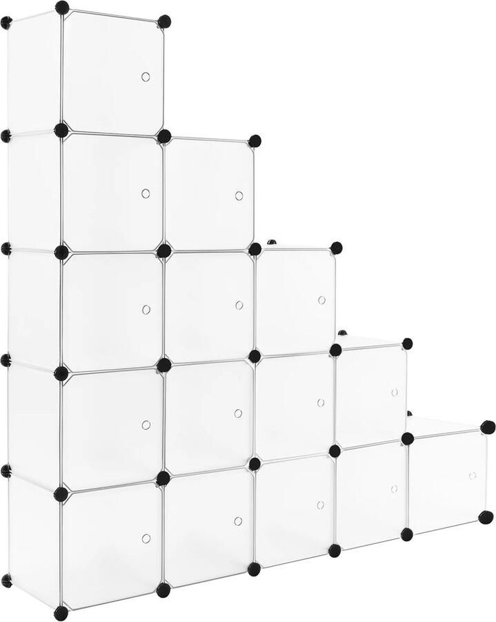 Néos Schoenenkast 15 Kubussen DIY Wit 30x30x30cm