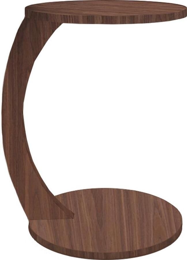 Nestly Bijzettafel Salontafel Wiel C Tafel Banktafel Nesttafel Servicetafel Mdf Okkernoot