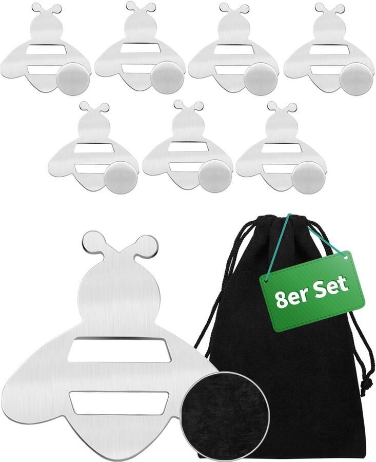 NETONDA 8-delige tafelkleedgewichten buitenmagneten tafelkleedgewichten buitentafelkleedhouder buitentafelkleedgewichten extra zware tafelkleedgewichten roestvrijstalen tafelkleedklemmen