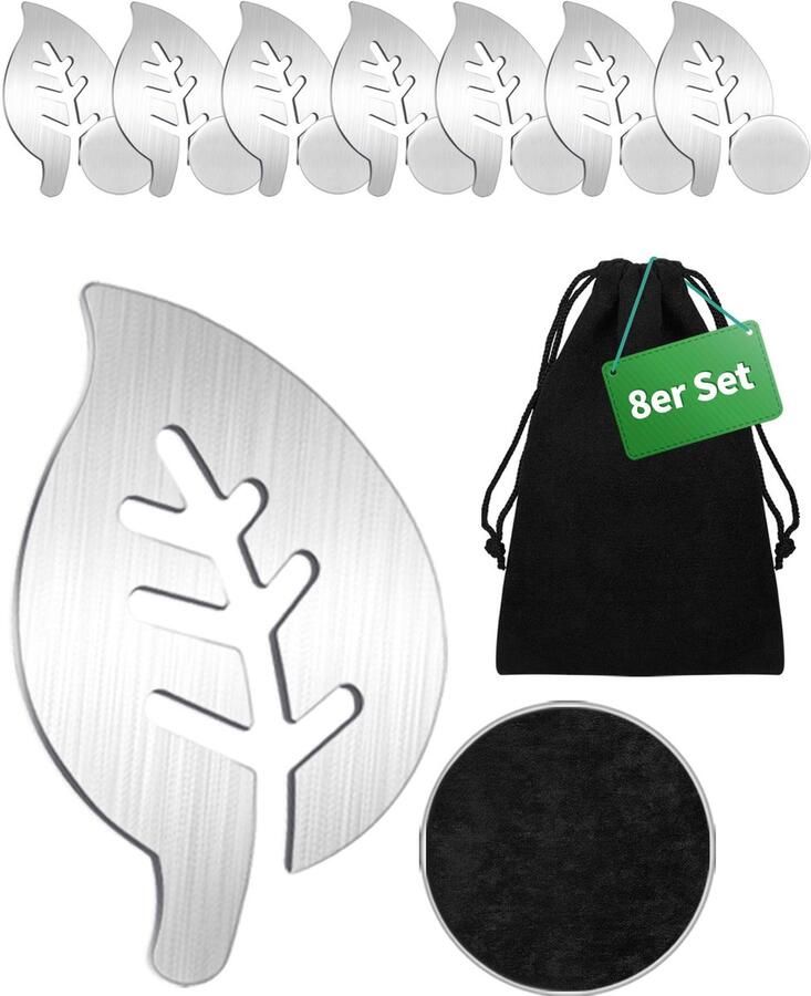 NETONDA 8 stuks tafelkleedgewichten tafelkleedklemmen voor buiten magnetische tafelkleedgewichten van roestvrij staal extra zware tafelklemmen voor alle tafelgordijnen (blad)