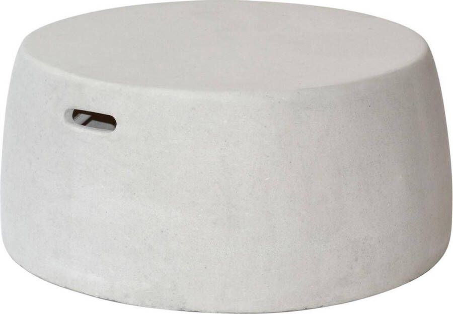 Nick fiberglas lage tafel kruk XL cemento white