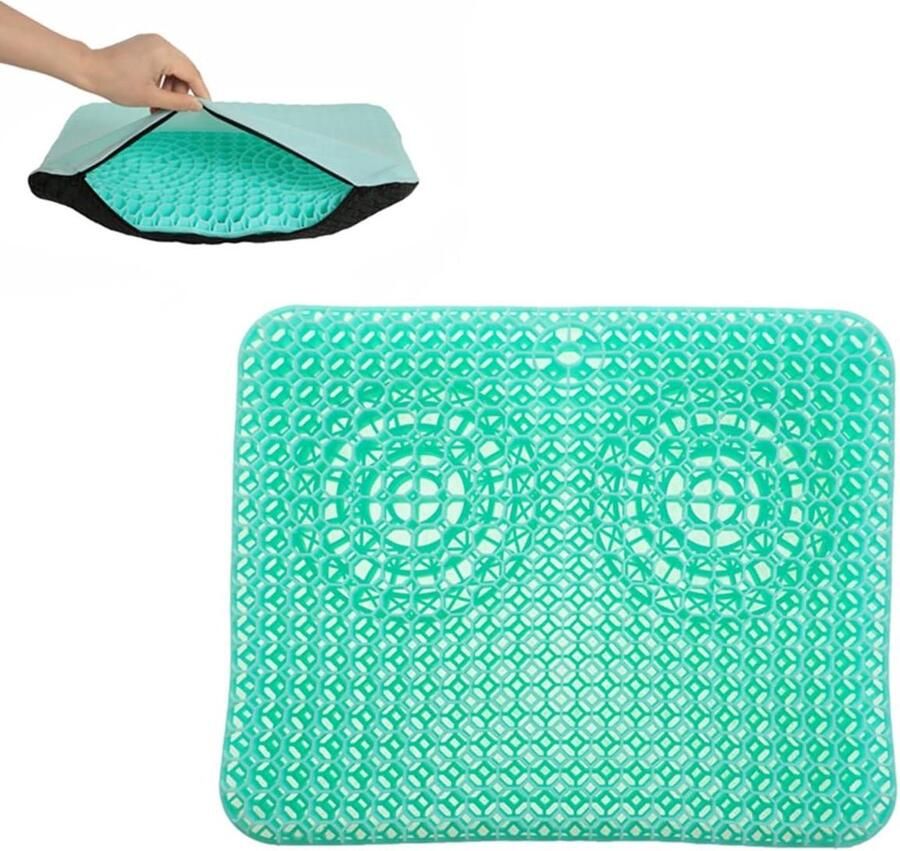 Nieuw Gel Zitkussen Multifunctioneel Gelkussen Cool Ademend Zeer Elastisch Stoelsteunkussen Verlicht Vermoeidheid van de Heupen Voor Stoel Bureaustoel Auto Rolstoel Met Antislip