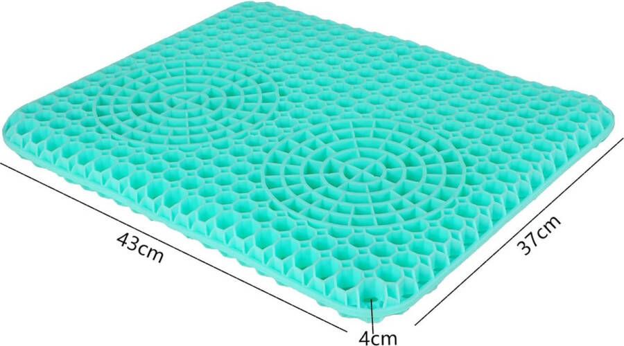 Nieuw gel zitkussen multifunctioneel gelkussen cool ademend zeer elastisch stoelsteunkussen verlicht vermoeidheid van de heupen voor stoel bureaustoel auto rolstoel (met antislip