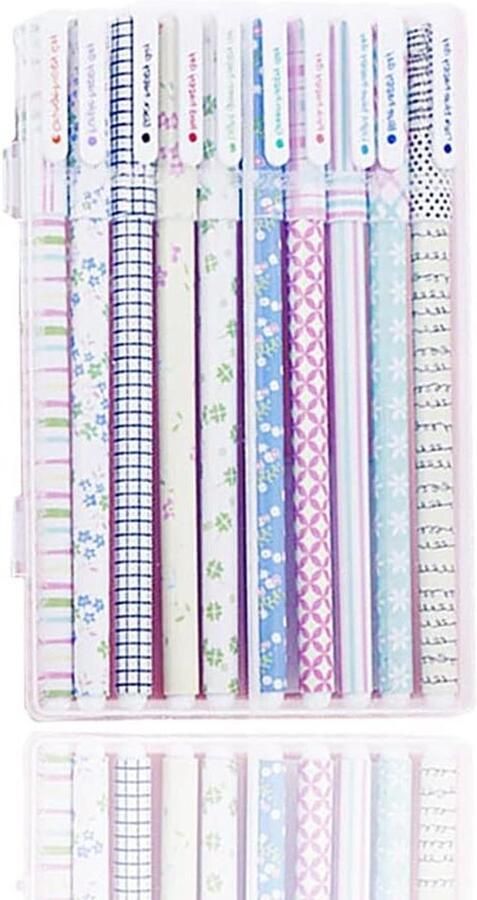 Nieuwe Titel: Set van 10 Gekleurde Gelpennen Extra Zoekwoorden: Schrijfbenodigdheden Kleuren Kantoorartikelen