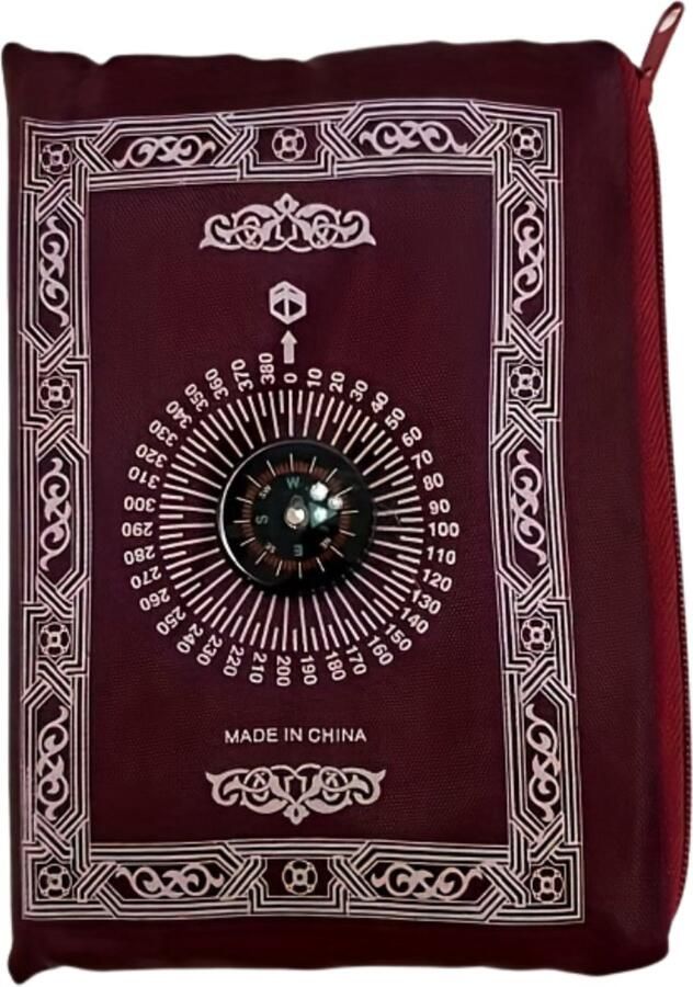 Nivard Gebedskleed Islam Tapijt Eid Mubarak Ramadan Gebedsmat Kleed Inshallah Rood