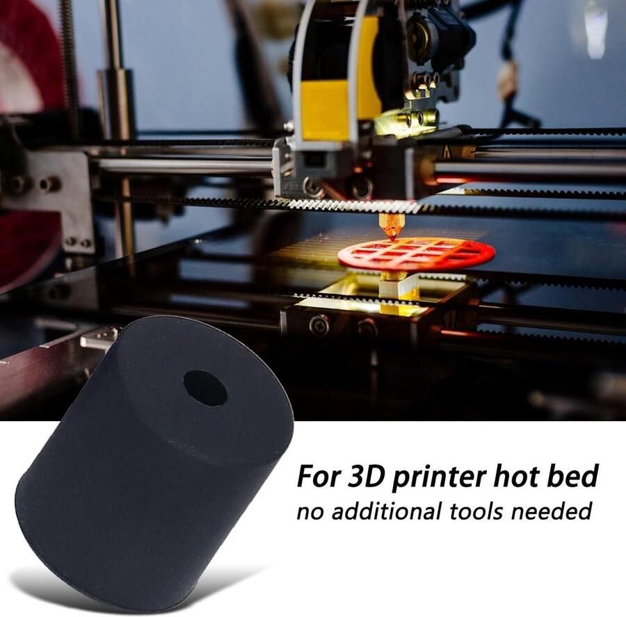 Nivellering Kolom Hot Bed Mount Kolom Siliconen Stabiele Buffer 10Pcs 3D Printer Leveling Platform Onderdelen 18Mm