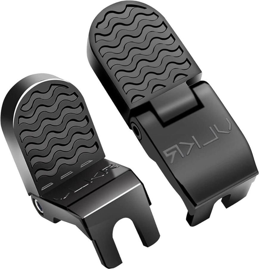 Rear Wheel Pedals Non-Slip Folding Mountain Bike Footrest U Groove for Cycling Road Bike MTB BMX