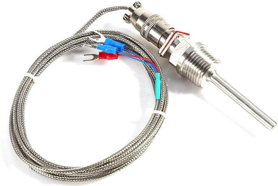 NPT-schroefdraad RTD temperatuursensor (023 x 2 inch) met 2 meter kabel -50 tot 300 °C