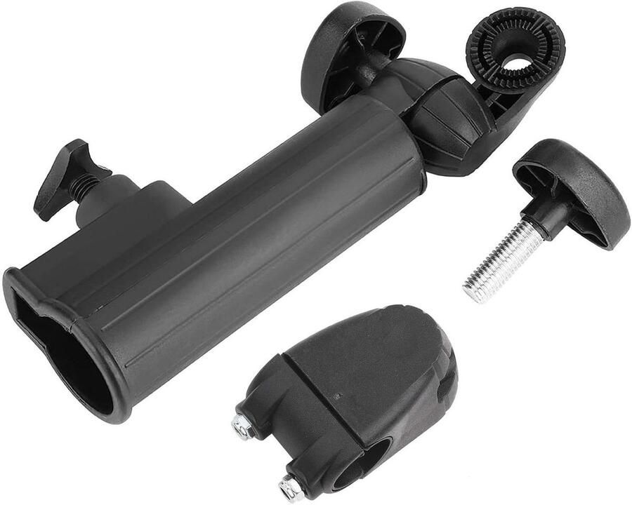 Nylon golfparaplu-opslag verstelbare zwarte parapluhouder voor golfkarretjes of andere soortgelijke trolleys