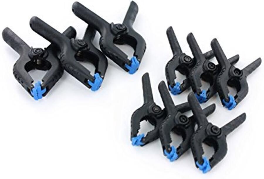 Nylon grip klemmen 3 x 75 mm en 6 x 50 mm voor veilig en stevig vastklemmen