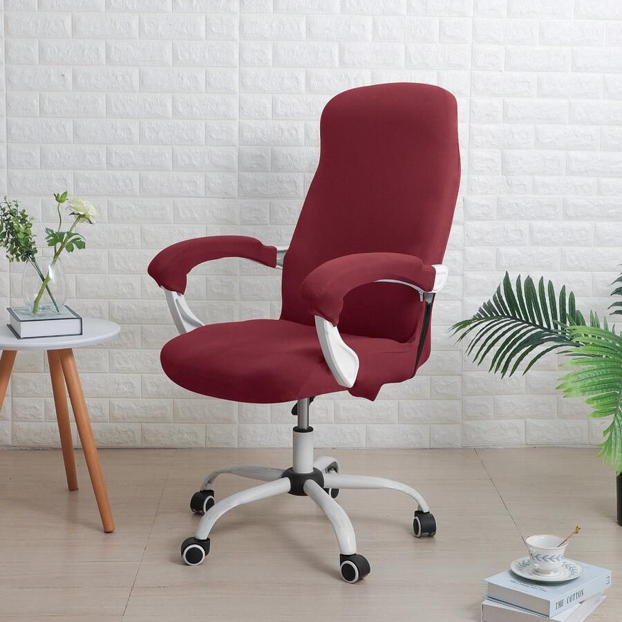 Office chair cover with armrest cover universal stretch desk chair cover computer chair cover M Wijnrood