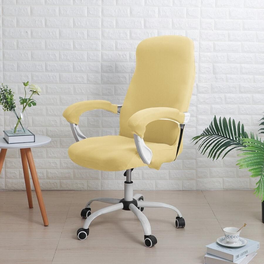 Office chair cover with armrest cover universal stretch desk chair cover computer chair cover M Felgeel