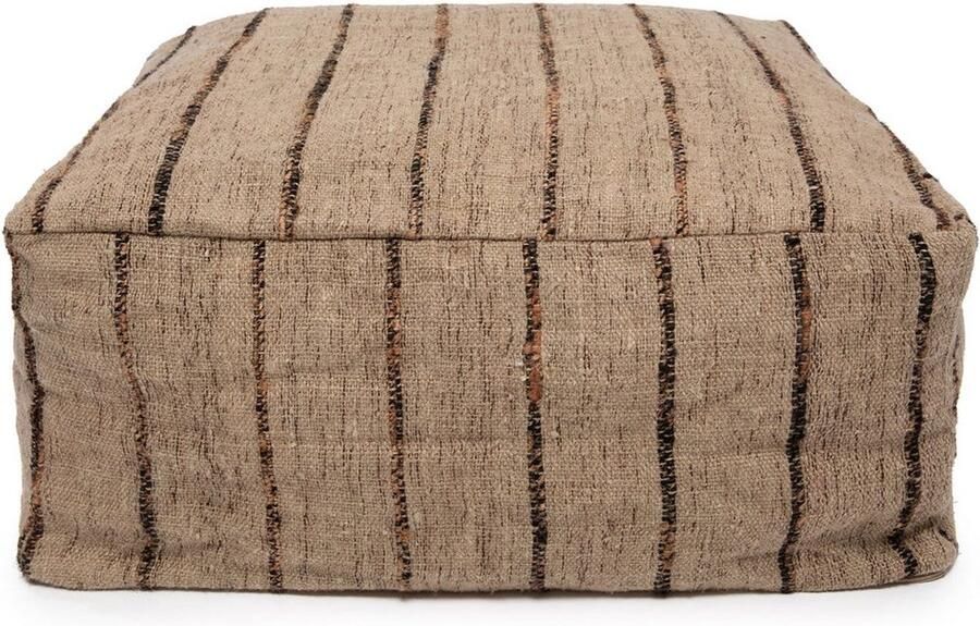 Rootz Living Rootz Oh My Gee Poef Vloerkussen Voetenbank Handgemaakte stijl 60cm x 60cm x 25cm