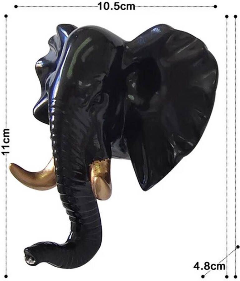 Olifant Jas Ophanghaak Stevig Kapstok Jas ophangen Klassiek Landelijk Dieren inclusief ophangsysteem