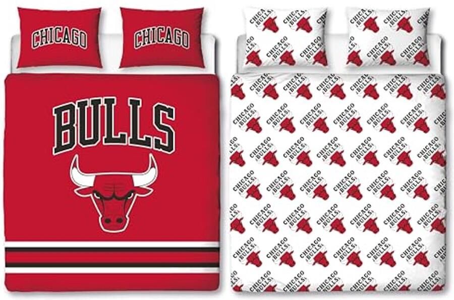 Omkeerbaar Dekbedovertrekset voor Tweepersoonsbed met Basketbalthema