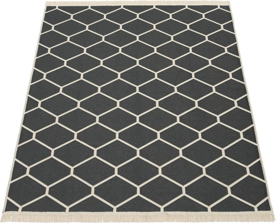 Omkeerbaar flatweave tapijt duurzaam katoenmix machine wasbaar ontwerp