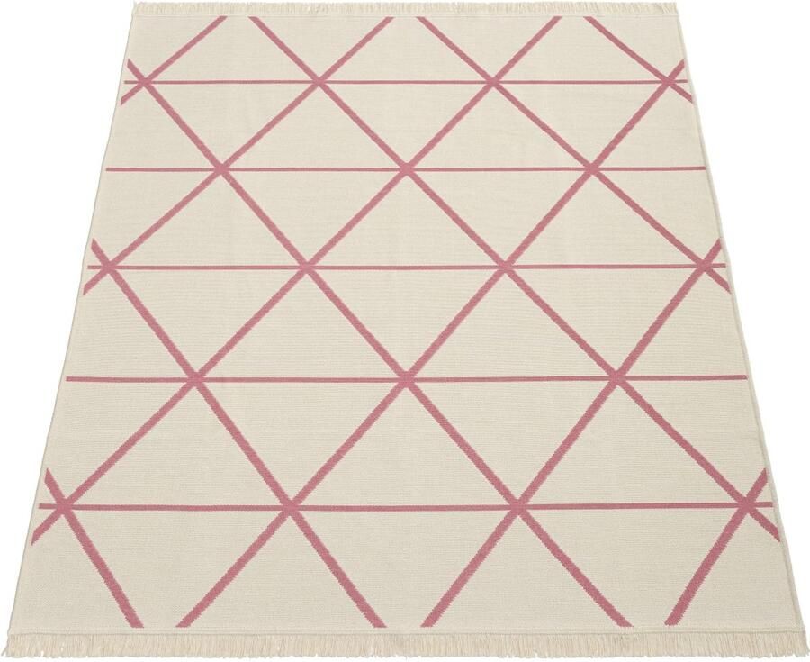 Reversible Flatweave Rug – Durable Washable Cotton Blend – Modern & Oriental Styles
